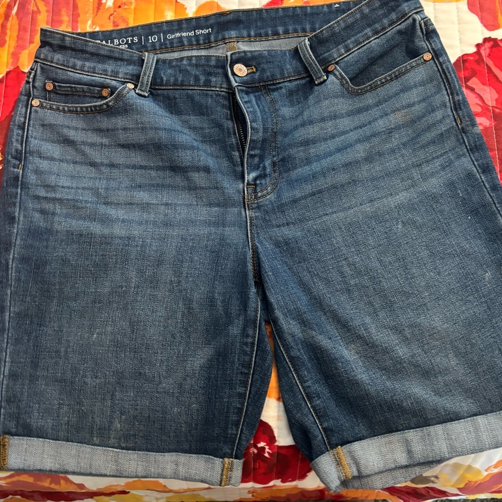 Talbots Blue Jean Shorts Classic Denim Style
